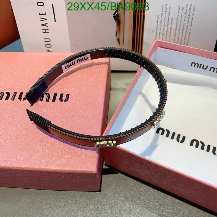 Headband-MIU MIU Code: BA9093 $: 29USD