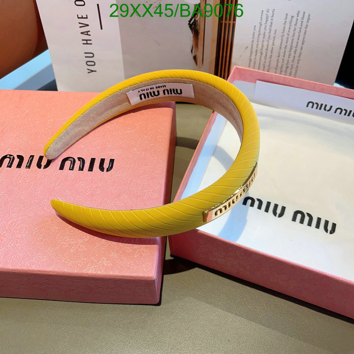 Headband-MIU MIU Code: BA9076 $: 29USD