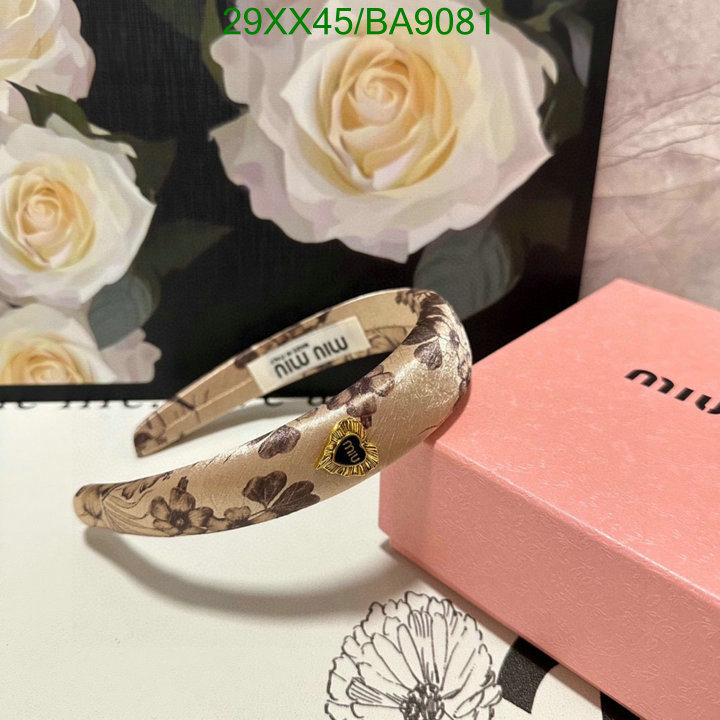 Headband-MIU MIU Code: BA9081 $: 29USD