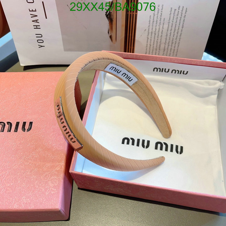 Headband-MIU MIU Code: BA9076 $: 29USD