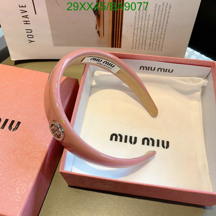 Headband-MIU MIU Code: BA9077 $: 29USD