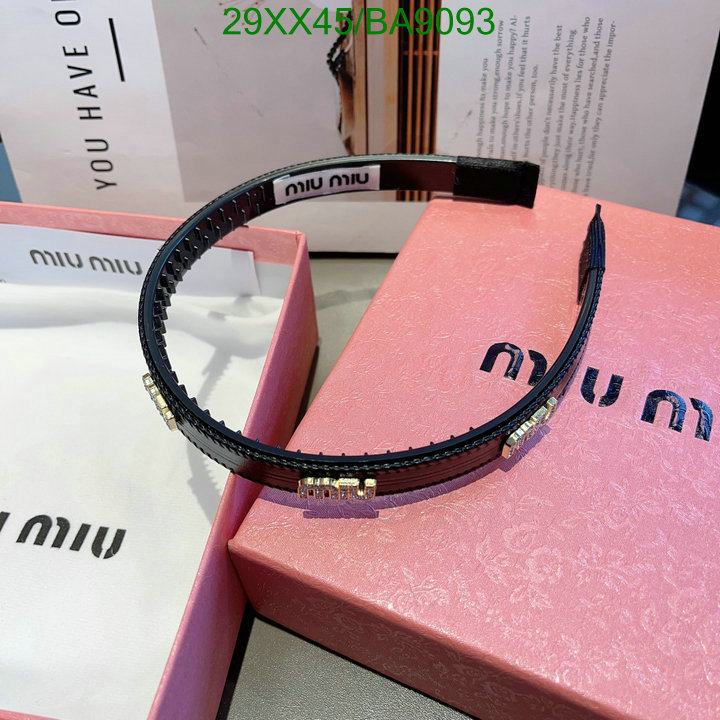 Headband-MIU MIU Code: BA9093 $: 29USD