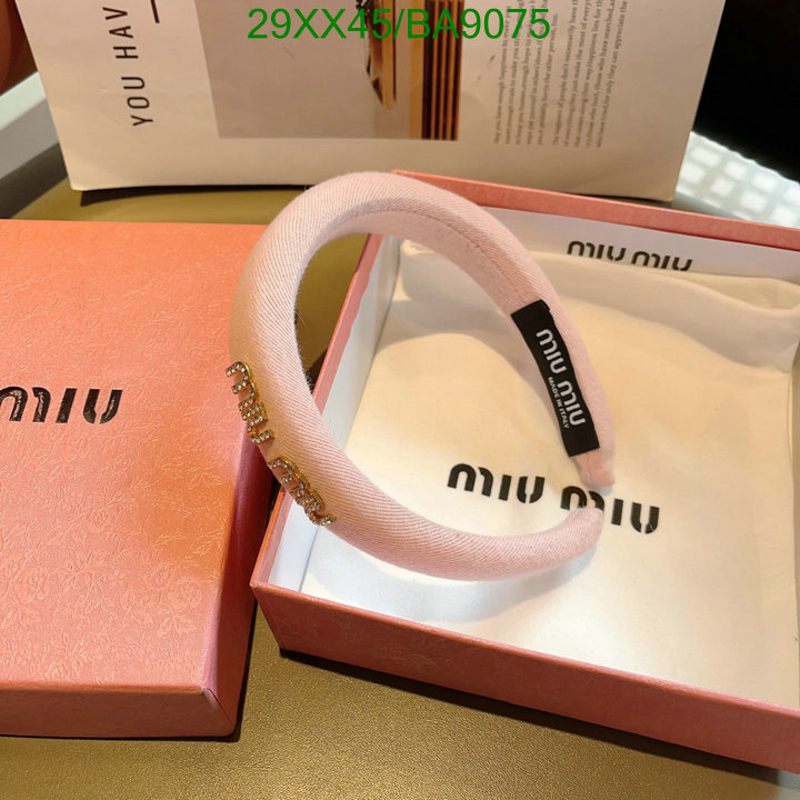 Headband-MIU MIU Code: BA9075 $: 29USD