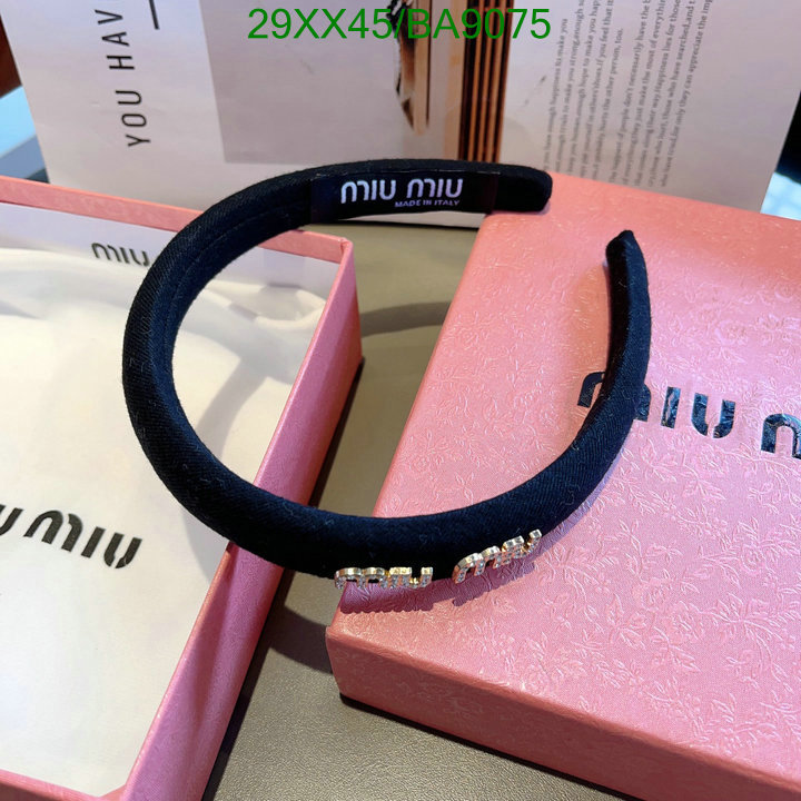 Headband-MIU MIU Code: BA9075 $: 29USD