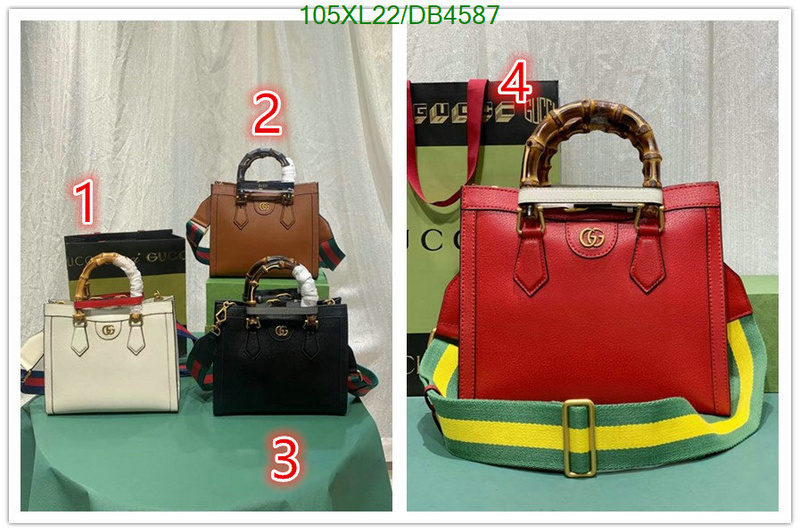 Gucci Bag-(4A)-Diana-Bamboo- Code: DB4587 $: 105USD