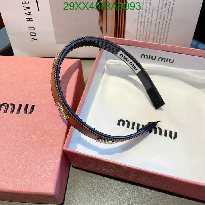 Headband-MIU MIU Code: BA9093 $: 29USD