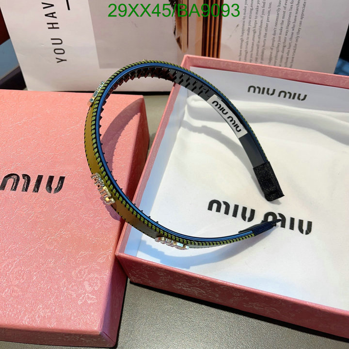 Headband-MIU MIU Code: BA9093 $: 29USD