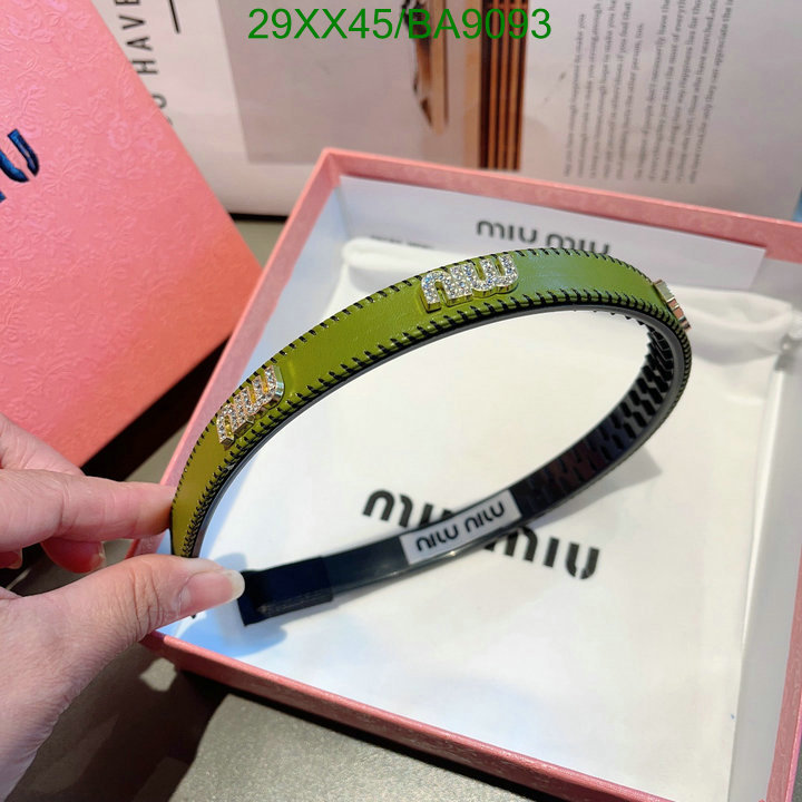 Headband-MIU MIU Code: BA9093 $: 29USD