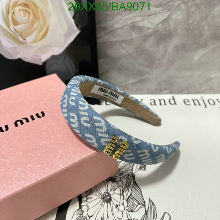 Headband-MIU MIU Code: BA9071 $: 29USD