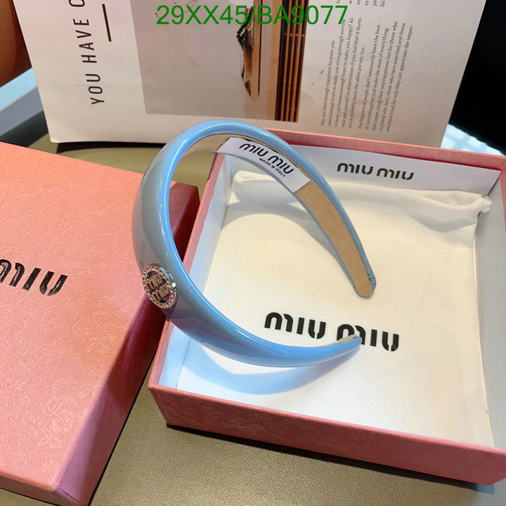 Headband-MIU MIU Code: BA9077 $: 29USD