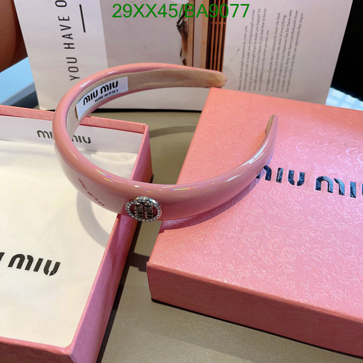 Headband-MIU MIU Code: BA9077 $: 29USD