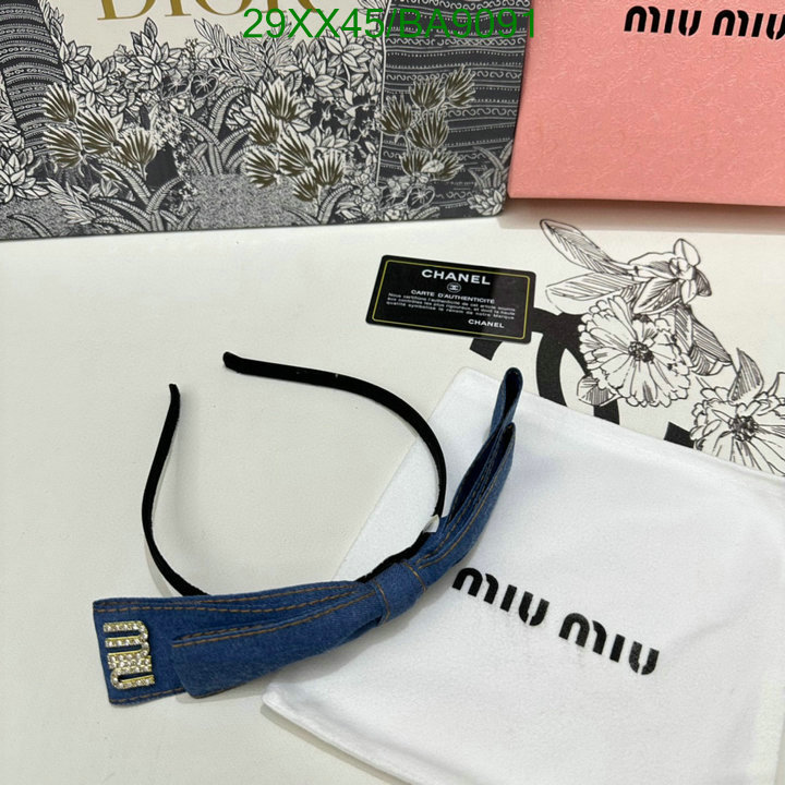 Headband-MIU MIU Code: BA9091 $: 29USD