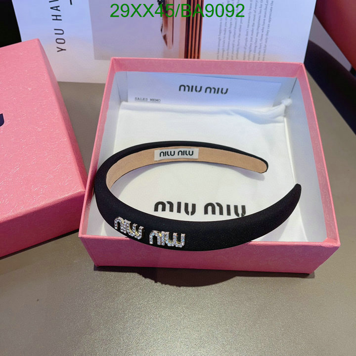 Headband-MIU MIU Code: BA9092 $: 29USD