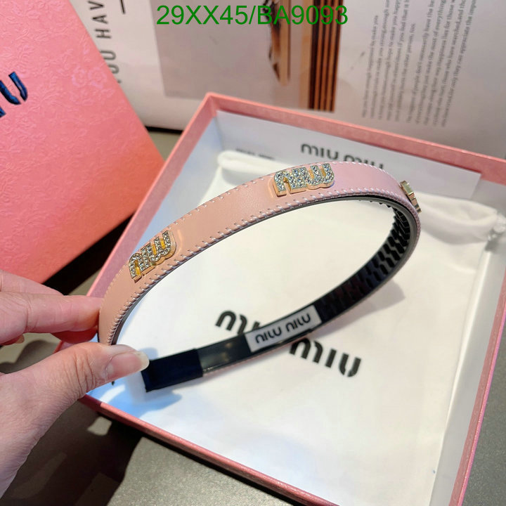 Headband-MIU MIU Code: BA9093 $: 29USD