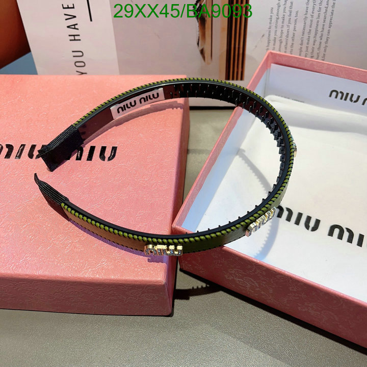 Headband-MIU MIU Code: BA9093 $: 29USD