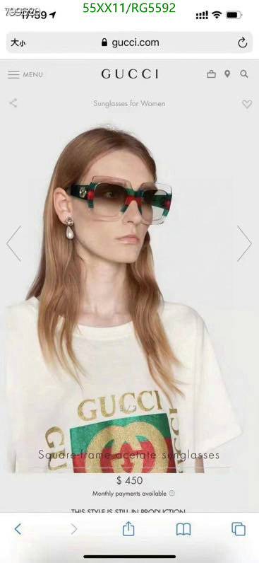 Glasses-Gucci Code: RG5592 $: 55USD