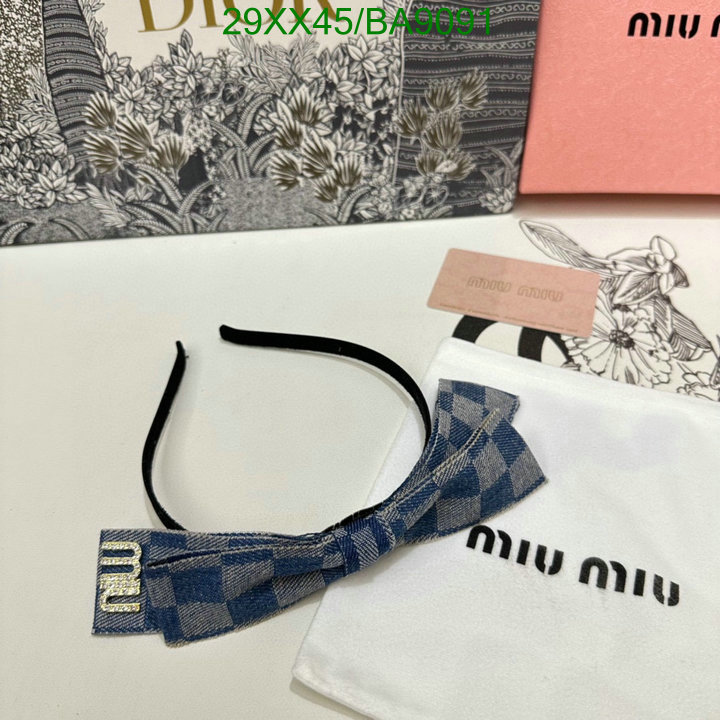 Headband-MIU MIU Code: BA9091 $: 29USD