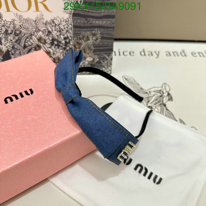 Headband-MIU MIU Code: BA9091 $: 29USD