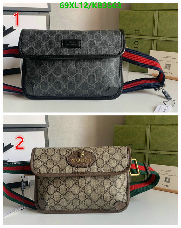 Gucci Bag-(4A)-Belt Bag-Chest Bag-- Code: KB3563 $: 69USD