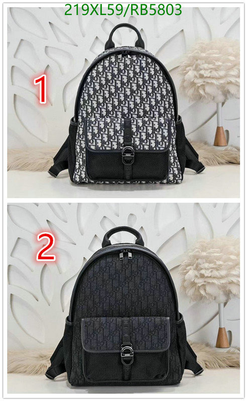 Dior Bag-(Mirror)-Backpack- Code: RB5803 $: 219USD