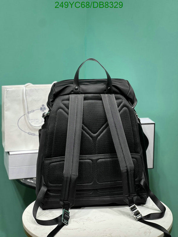 Prada Bag-(Mirror)-Backpack- Code: DB8329 $: 249USD