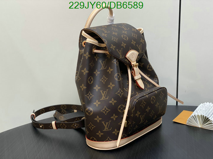 LV Bag-(Mirror)-Backpack- Code: DB6589 $: 229USD