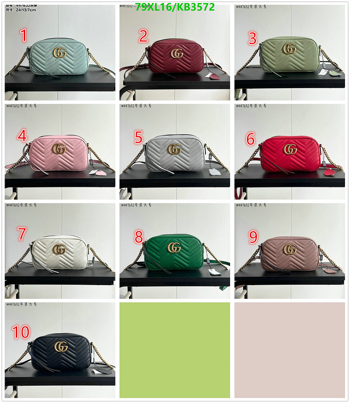 Gucci Bag-(4A)-Marmont Code: KB3572 $: 79USD