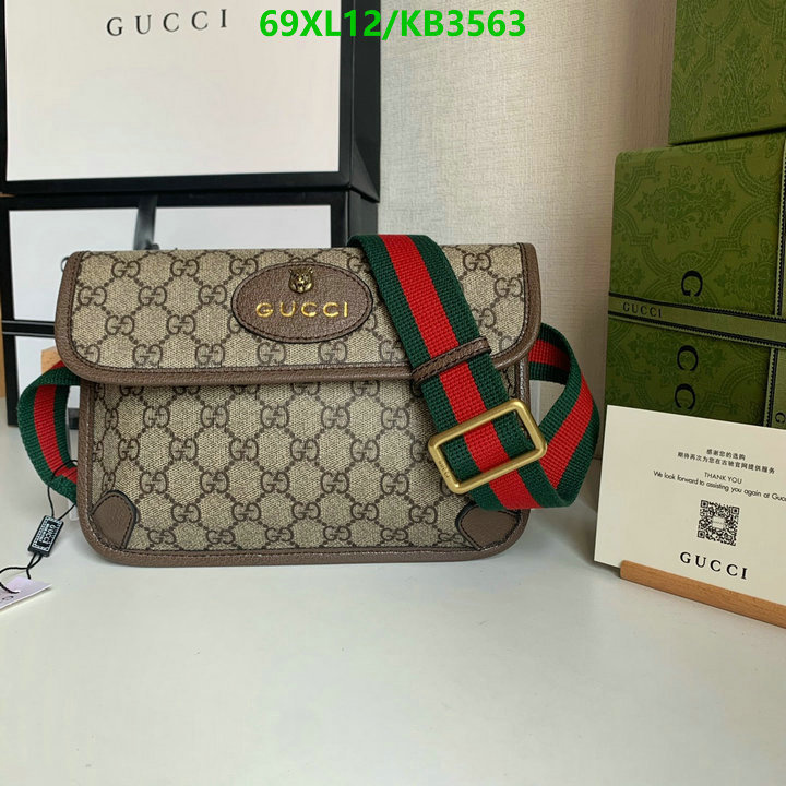 Gucci Bag-(4A)-Belt Bag-Chest Bag-- Code: KB3563 $: 69USD