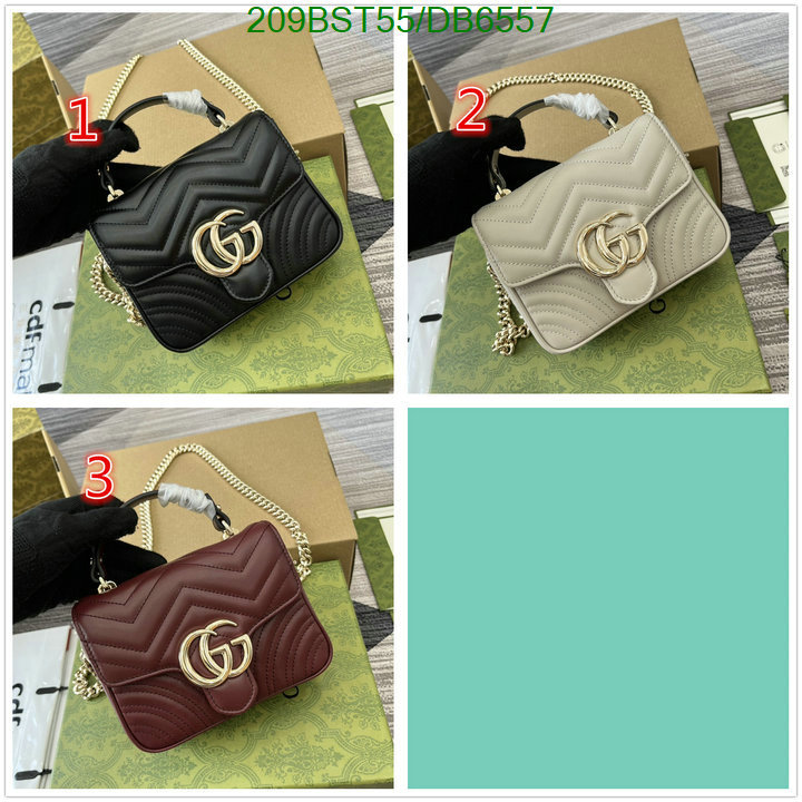 Gucci Bag-(Mirror)-Marmont Code: DB6557 $: 209USD