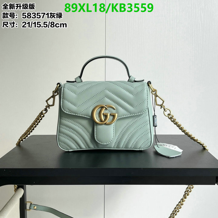 Gucci Bag-(4A)-Marmont Code: KB3559 $: 89USD