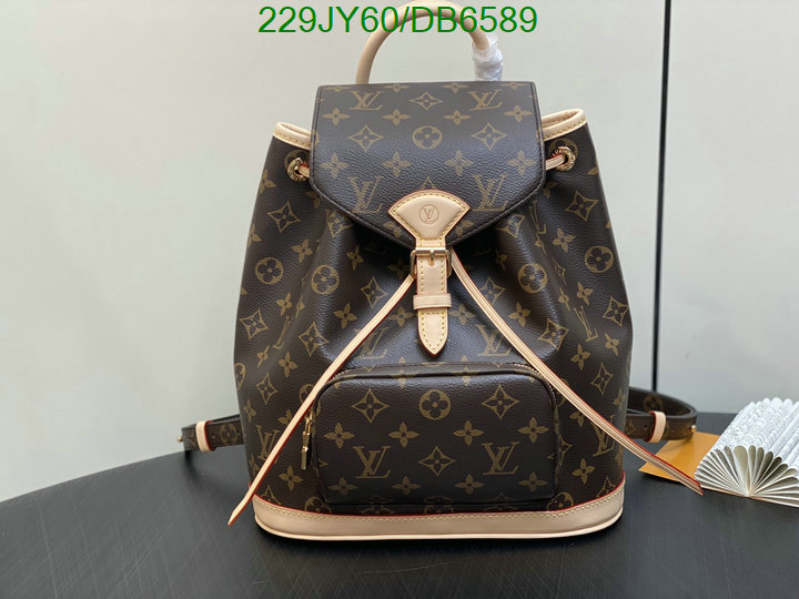 LV Bag-(Mirror)-Backpack- Code: DB6589 $: 229USD