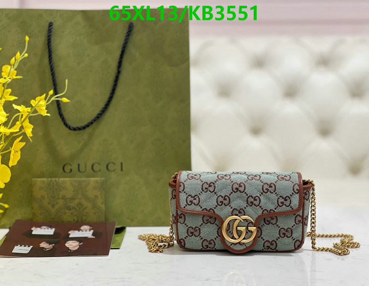 Gucci Bag-(4A)-Marmont Code: KB3551 $: 65USD