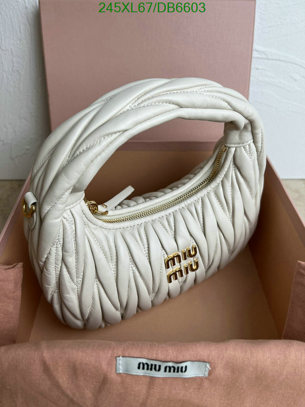 Miu Miu Bag-(Mirror)-Crossbody- Code: DB6603 $: 245USD