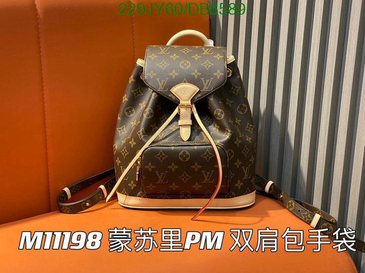 LV Bag-(Mirror)-Backpack- Code: DB6589 $: 229USD