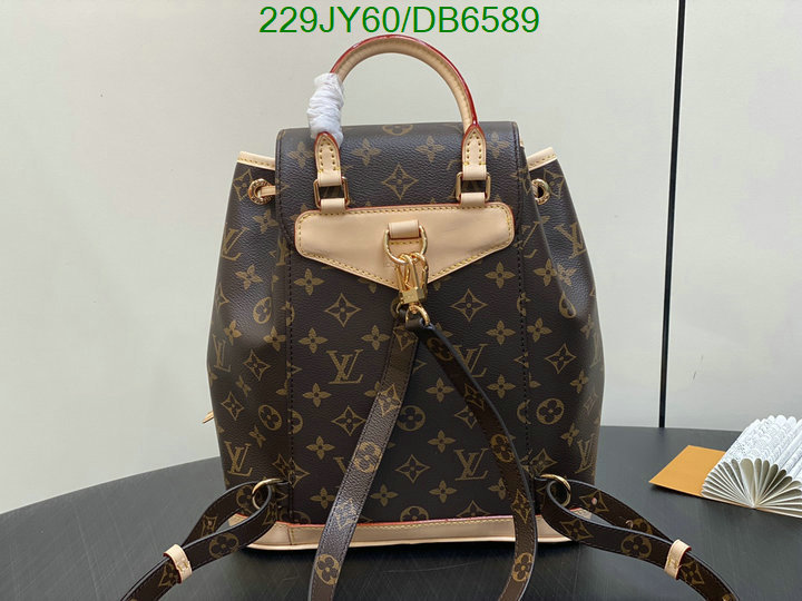 LV Bag-(Mirror)-Backpack- Code: DB6589 $: 229USD