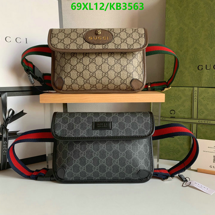 Gucci Bag-(4A)-Belt Bag-Chest Bag-- Code: KB3563 $: 69USD