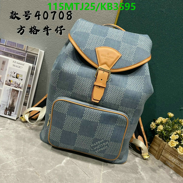 LV Bag-(4A)-Backpack- Code: KB3595 $: 115USD