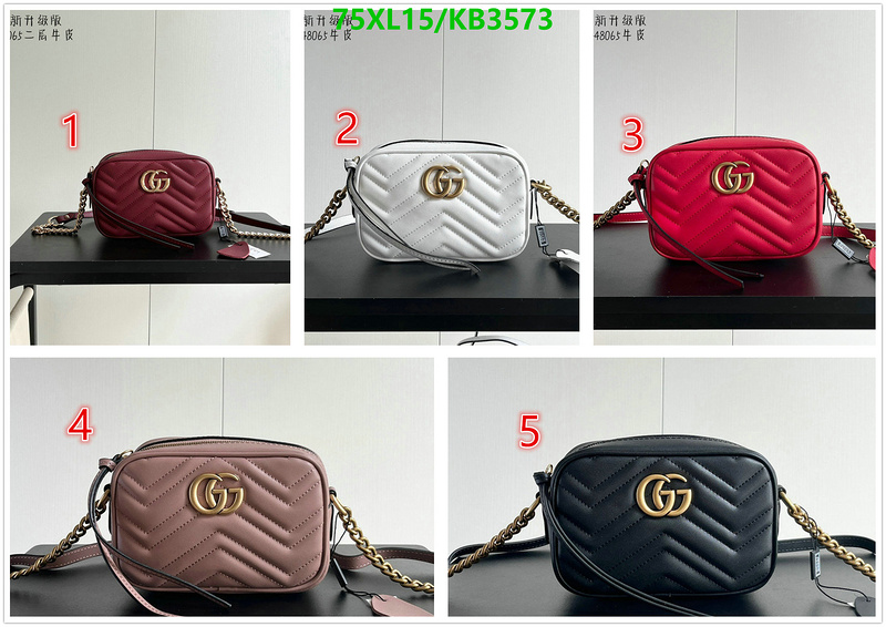 Gucci Bag-(4A)-Marmont Code: KB3573 $: 75USD