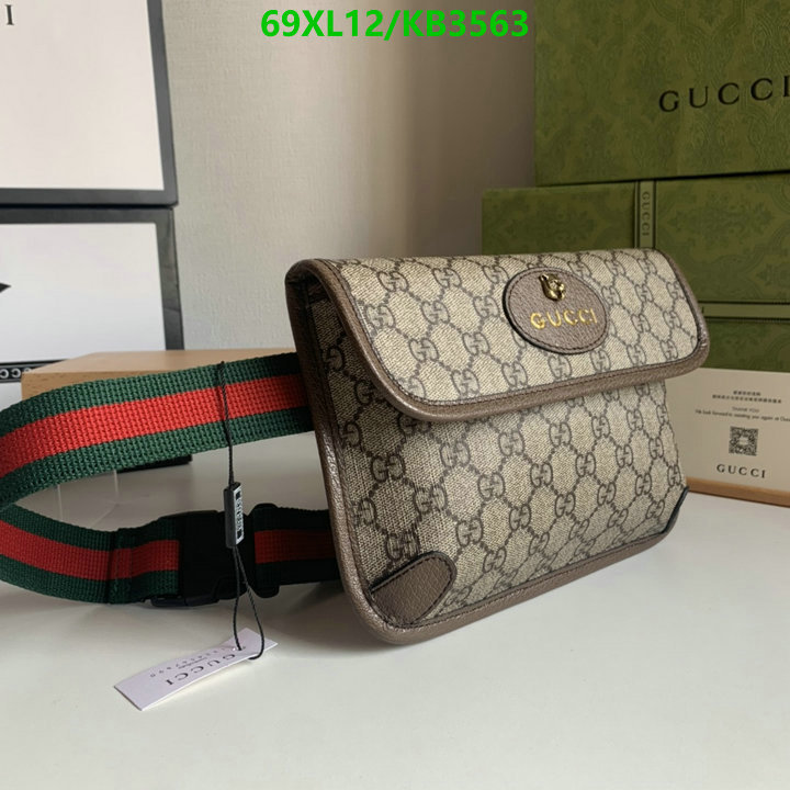 Gucci Bag-(4A)-Belt Bag-Chest Bag-- Code: KB3563 $: 69USD