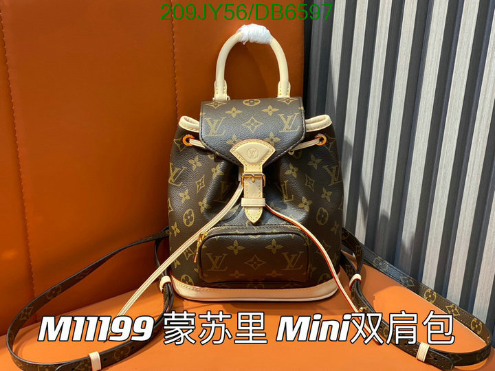 LV Bag-(Mirror)-Backpack- Code: DB6597 $: 209USD