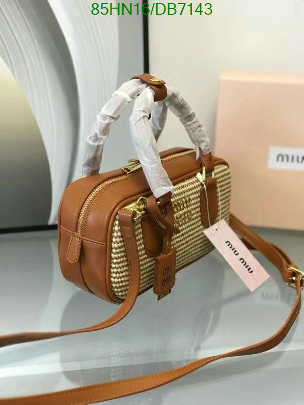 Miu Miu Bag-(4A)-Crossbody- Code: DB7143 $: 85USD