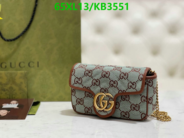 Gucci Bag-(4A)-Marmont Code: KB3551 $: 65USD