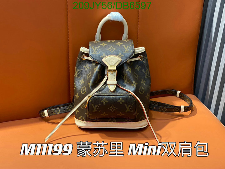 LV Bag-(Mirror)-Backpack- Code: DB6597 $: 209USD