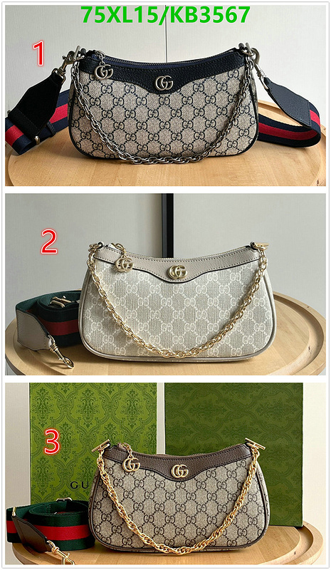 Gucci Bag-(4A)-Crossbody- Code: KB3567 $: 75USD