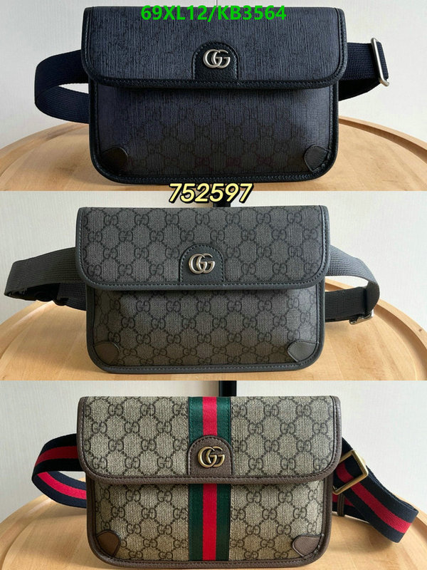 Gucci Bag-(4A)-Belt Bag-Chest Bag-- Code: KB3564 $: 69USD