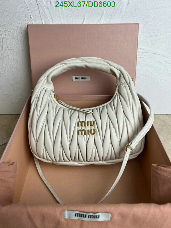 Miu Miu Bag-(Mirror)-Crossbody- Code: DB6603 $: 245USD