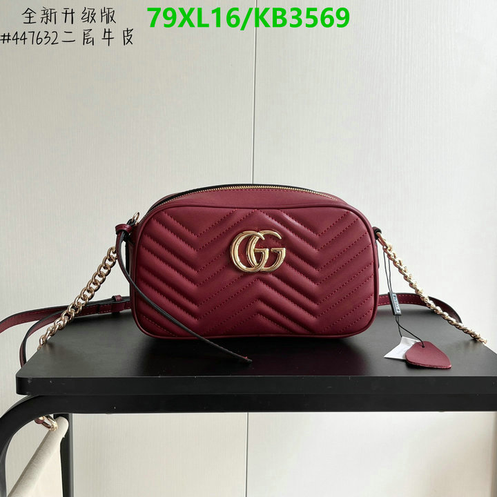 Gucci Bag-(4A)-Marmont Code: KB3569 $: 79USD