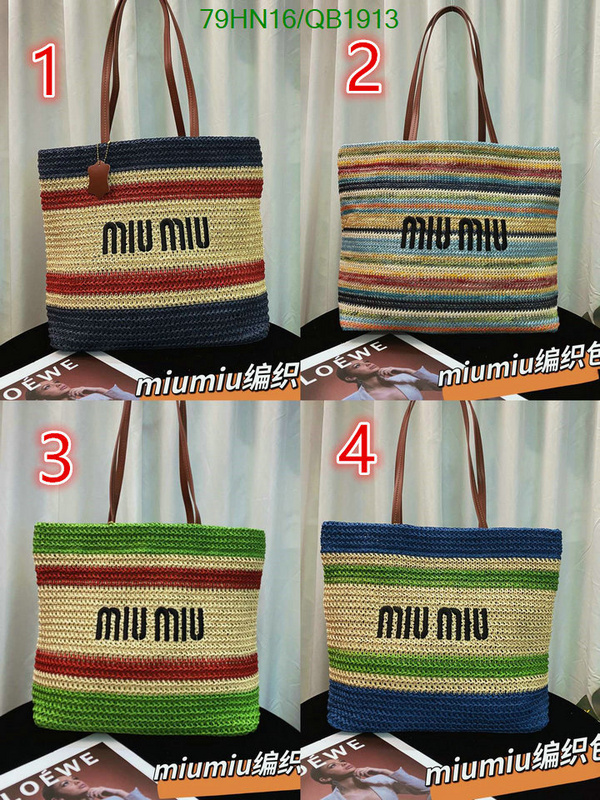 Miu Miu Bag-(4A)-Handbag- Code: QB1913 $: 79USD