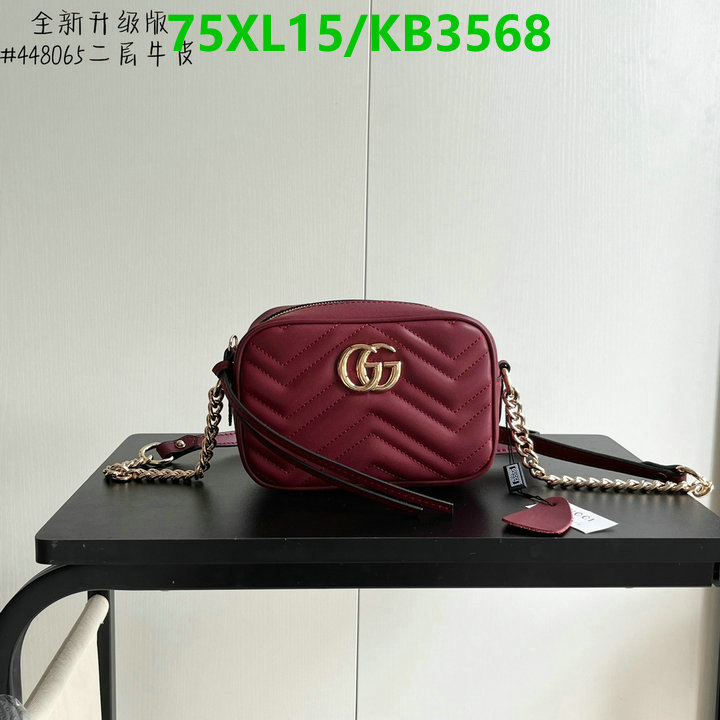 Gucci Bag-(4A)-Marmont Code: KB3568 $: 75USD