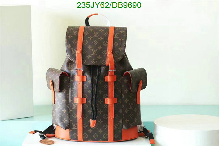 LV Bag-(Mirror)-Backpack- Code: DB9690 $: 235USD